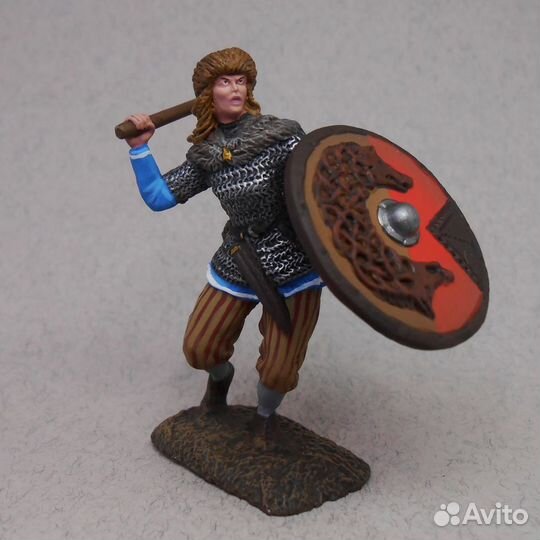 Оловянный солдатик 54 мм Скандинавская воительница