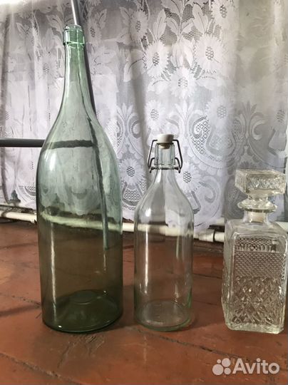 Бутылка стеклянная