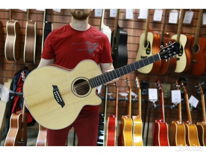 Parkwood S27-GT с чехлом электроакустическая гитар