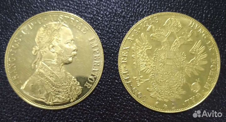 Золотая монета Австрийские 4 Дуката 1915 года