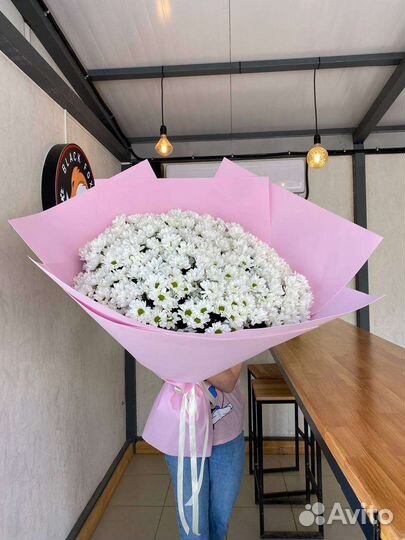 Шикарный букет ромашек, доставка цветов