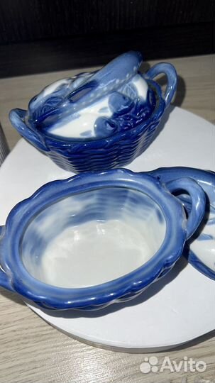 Гжель посуда и статуэтки