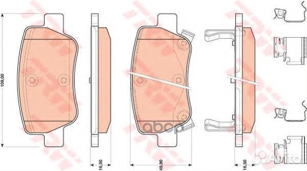Колодки торм.зад. GDB4175 TRW