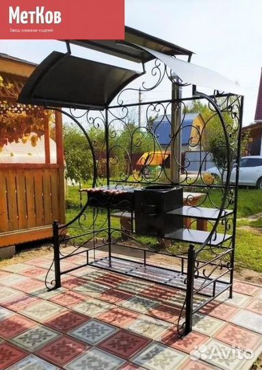 Мангал с крышей