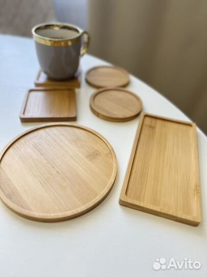 Бамбуковые подставки менажницы