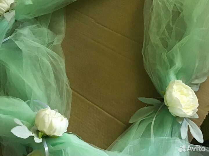 Свадебное украшение на машину хейдмейд