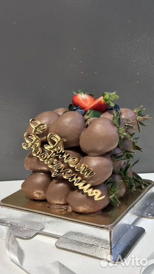 Торт из клубники в шоколаде