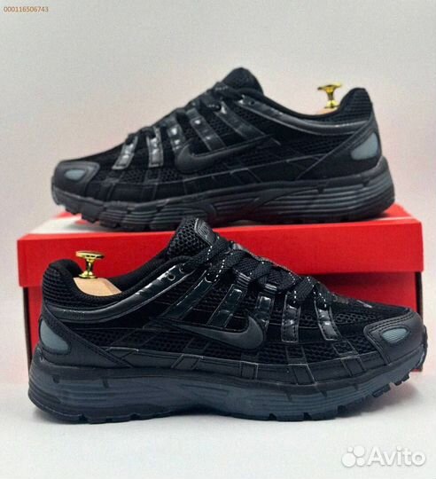 Элегантные черные кроссовки Nike P-6000