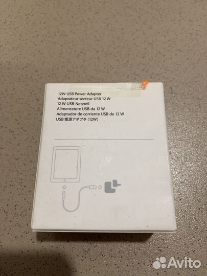 Зарядное устройство Apple 12W новое