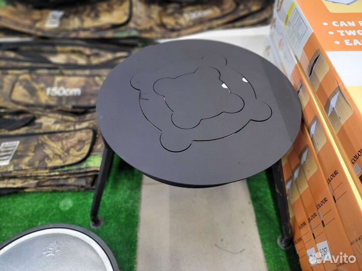 Тринога для казанас кольцами