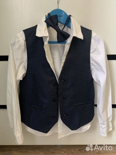 Рубашка с жилеткой на мальчика