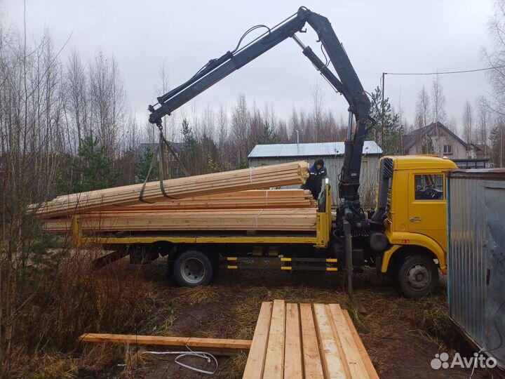 Аренда и услуги манипулятора, стрела 3 т, 7 м, борт 6 т, 5.2 м
