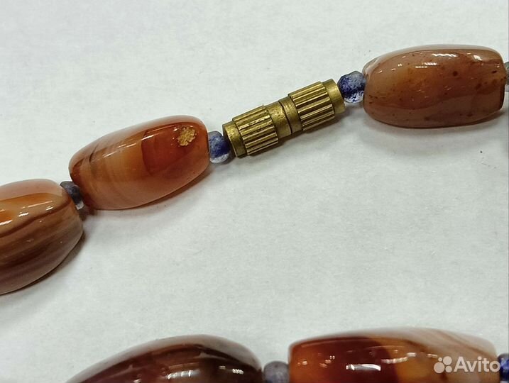 Бусы СССР натуральный камень