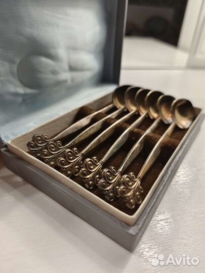 Набор чайных ложек винтаж ссср, 6шт