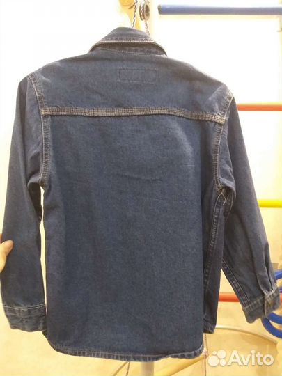 Рубашки джинсовые для мальчика рост 134