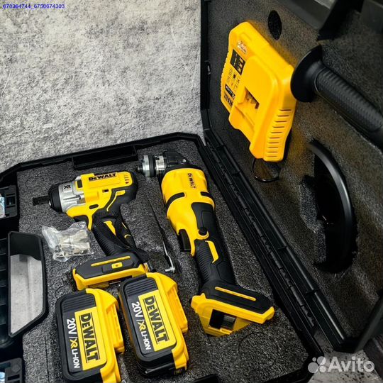 Набор DeWalt Болгарка ушм + Гайковерт (Арт.40836)