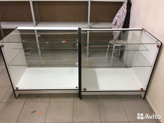 Стеклянные прилавки для магазина
