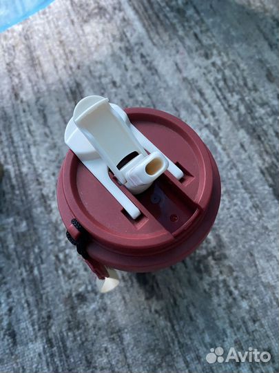 Термокружка с трубочкой