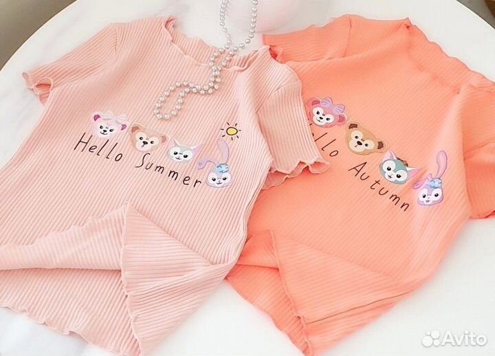 Футболка для девочки рост 110-116