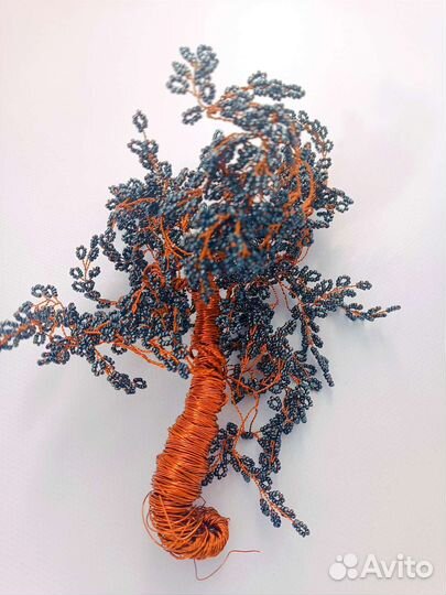 Дерево сакура цветы из бисера 15-17 см