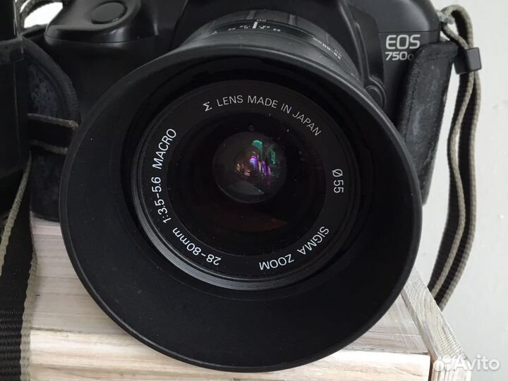 Canon EOS 750 QD + две оптики
