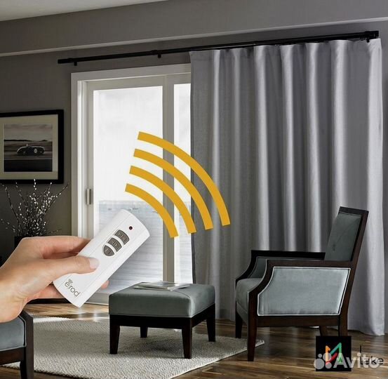 Электрокарниз для штор (голосовое управление)
