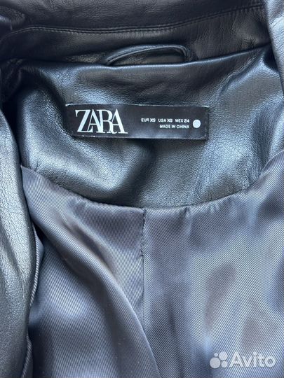 Кожаный пиджак Zara