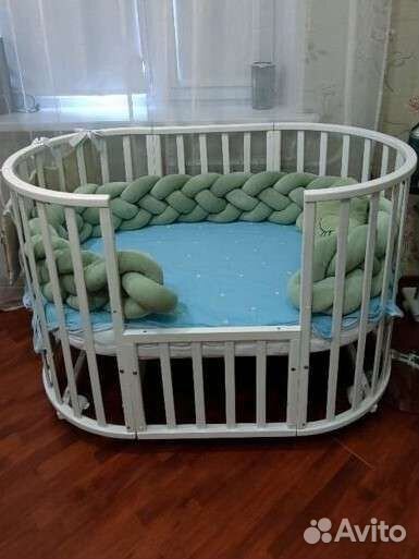 Детская овальная кроватка