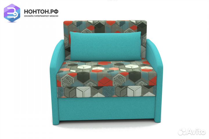 Диван выкатной Малыш 1000 голубой