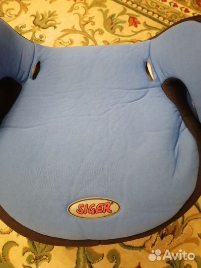 Детский бустер Siger, автомобильный бу, до 36кг