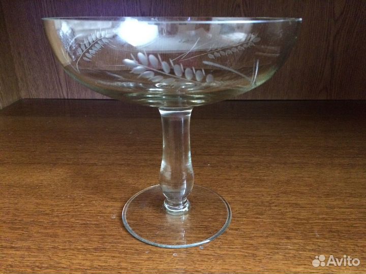 Ваза Фруктовница Стекло Винтаж