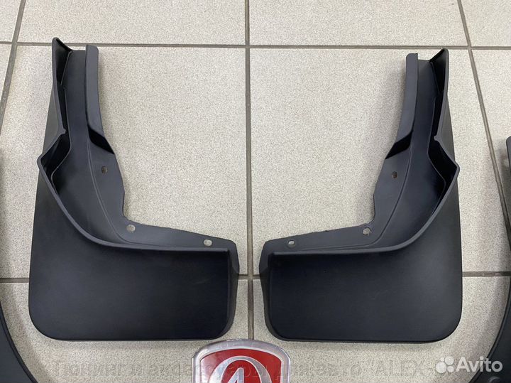 Брызговики без порогов Mercedes GLE w167 не AMG