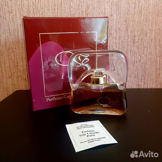 Jai ose 28мл. Франция винтаж