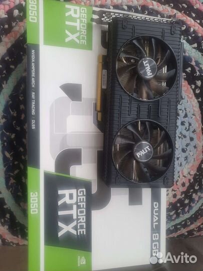 Видеокарта Palit GeForce RTX 3050 Dual 8 гб gddr6