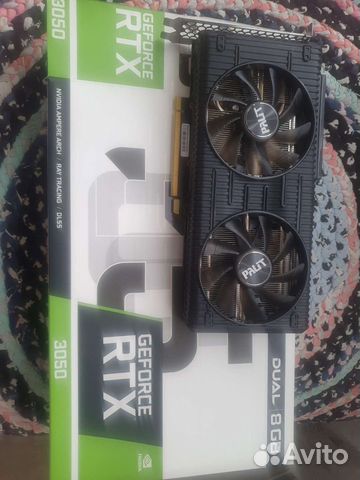 Видеокарта Palit GeForce RTX 3050 Dual 8 гб gddr6