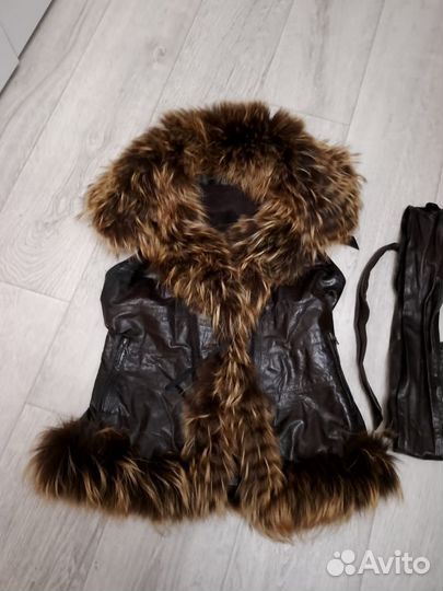 Жилетка меховая женская 44/48 бу