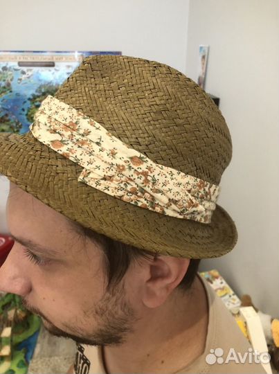 Шляпа плетённая мужская