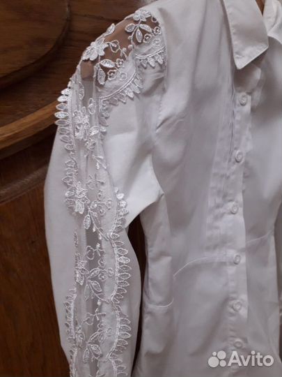 Блузка школьная для девочки.Турция.Рост 152