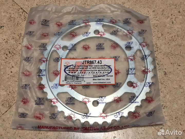 JT Звезда цепного привода JTR867.43
