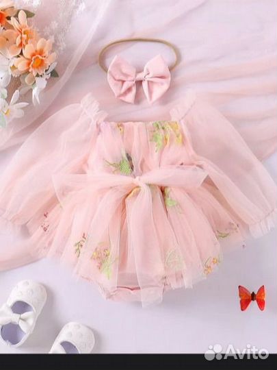 Платье боди для девочки