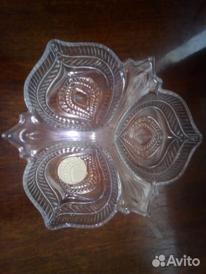 Менажница фигурная «Листья» 3 секции