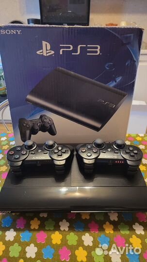 Sony Playstation 3 SSlim 500Gb+122игры прошита HEN