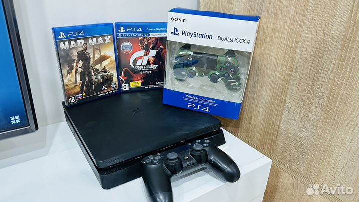 Sony playstation 4 slim +топ игры и гарантия
