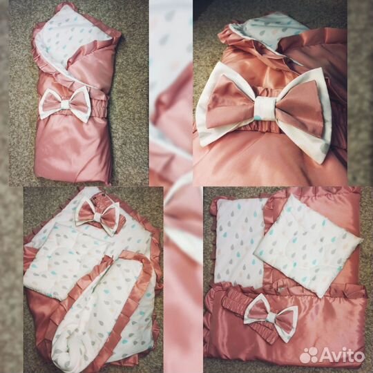 Конверт на выписку для девочки демисезонный