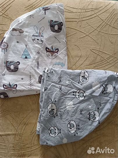 Простынь на резинке на круглый матрас