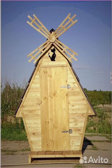 Дачный туалет с декором XXS