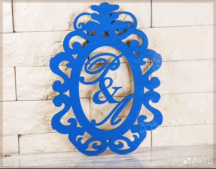 Монограмма на свадьбу (разные размеры)