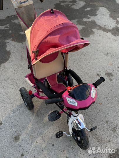 Велосипед коляска с ручкой