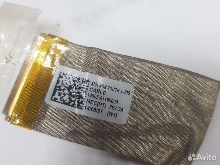 Шлейф матрицы asus x751