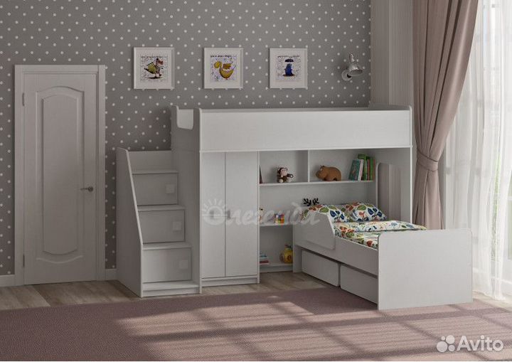 Кровать детская двухъярусная